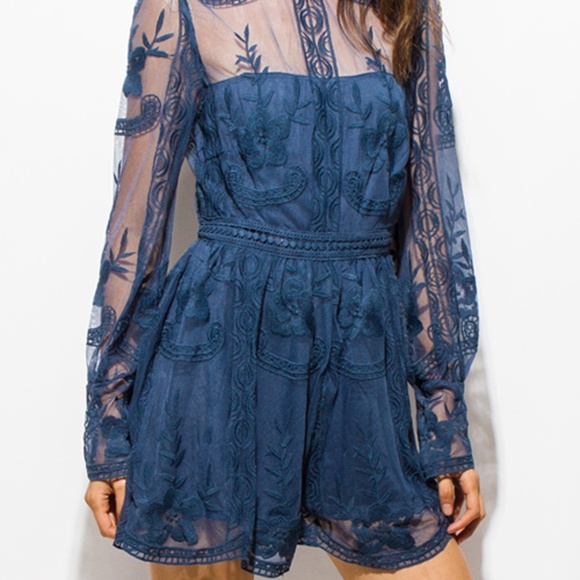 BLOUSON SLEEVE PARTY BOHO ROMPER PLAYSUIT JUMPSUIT - Picture 5 of 6